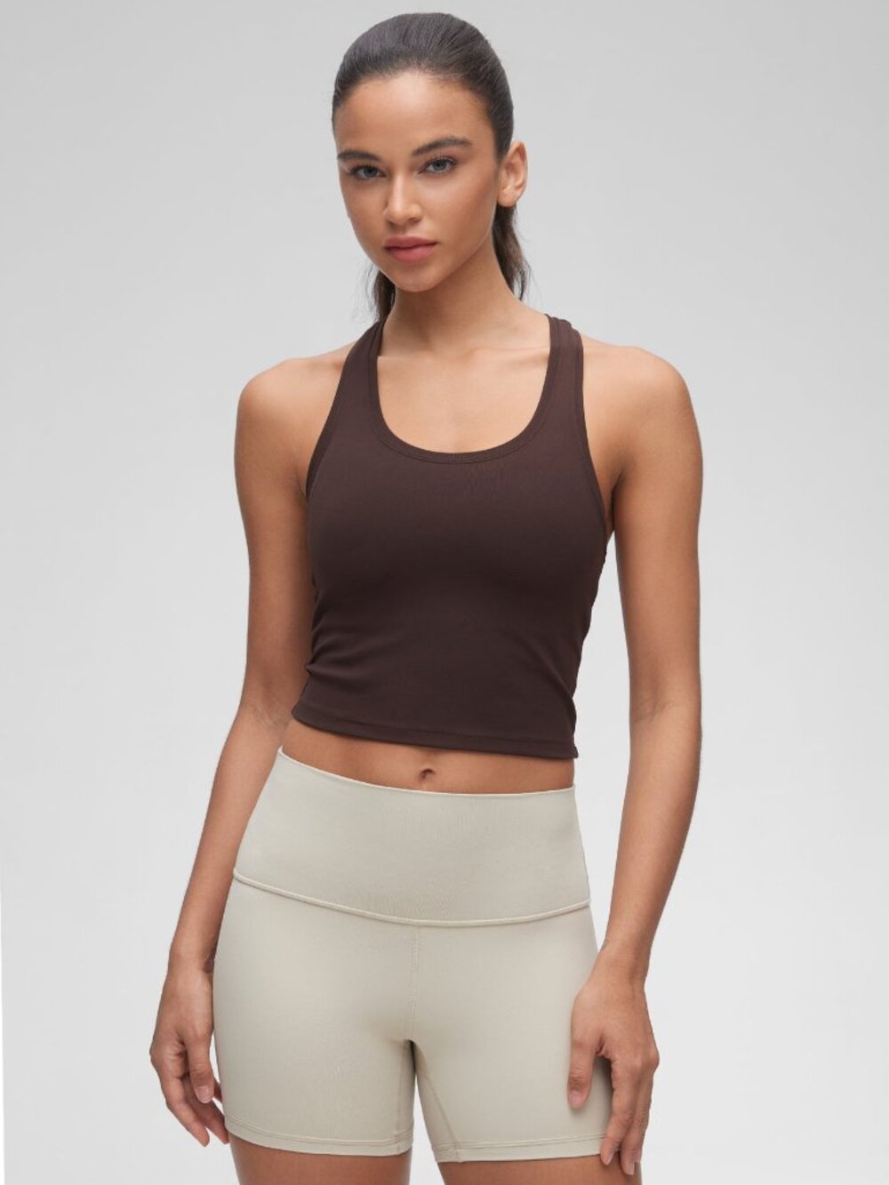 Butterluxe Cropped Racerback Tank